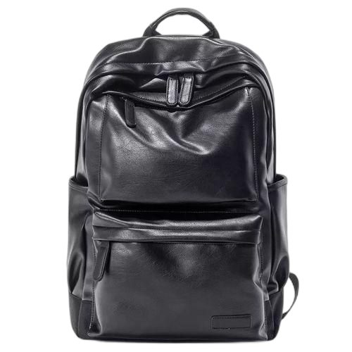 Sac à dos simili cuir pour ordinateur class'chic noir