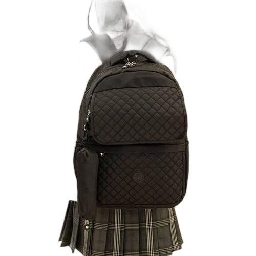 Sac à dos +trousse de couleur unie pour adolescent/e multifonctions – Image 3