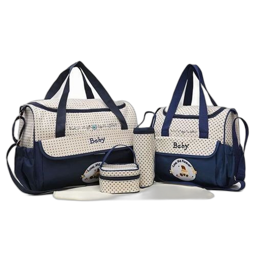 Sac à langer 4 pièces (2 sacs+trousse biberon+trousse accessoire ( couleurs unique )