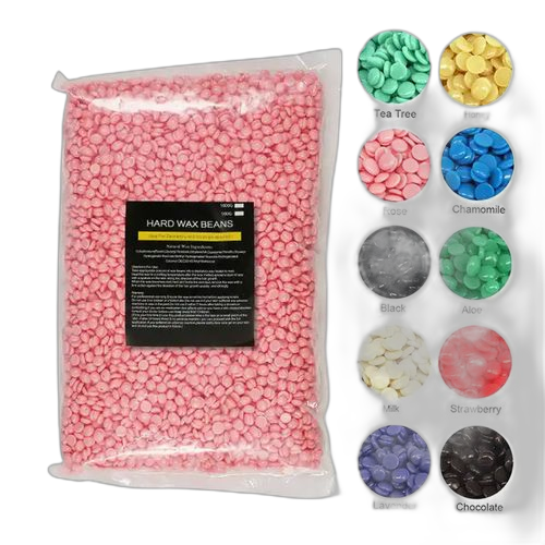 Sachet de 500g de perles d'épilation à la cire dure pour homme et femme pour le visage et le corps