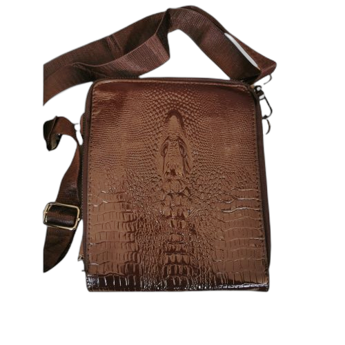 Sacoche à bandoulière en cuir pu crocodile