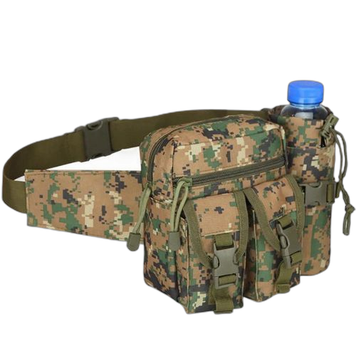 Sacoche taillemulti usage trellis avec poche bouteille