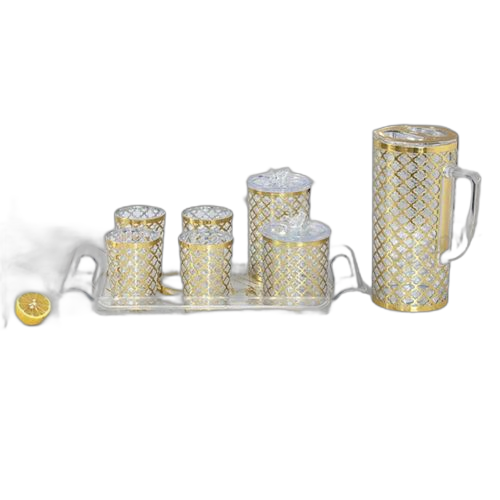 Saga cuisine ensemble carafes acrylique transparent8 pieces