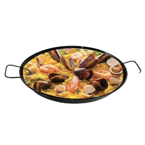 Saga cuisine poelle paella noir en métal