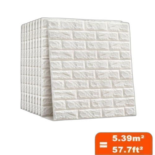 Sai autocollant mural 3d imitation brique, décoration de chambre à coucher, papier peint auto adhésif imperméable pour salon cuisine arrière plan de la télévision 10 pièces