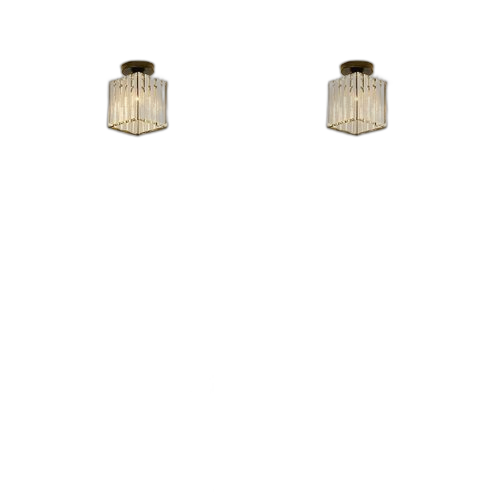 Sai plafonnier led en verre cristal au design nordique moderne, luminaire décoratif d'intérieur, idéal pour un loft, une salle d'étude, un couloir