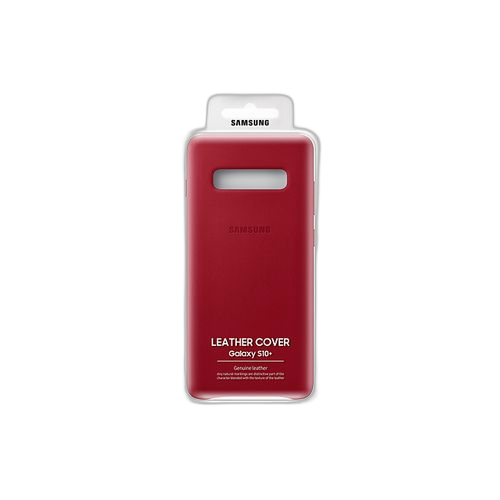 Samsung coque en cuir samsung s10+ rouge