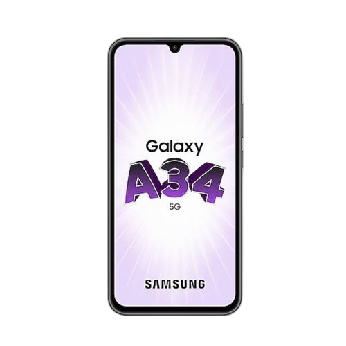 Samsung galaxy a34ecran 6.6"rom 128go ram 6goawesome silver