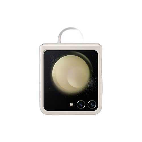 Samsung pochette coque en silicone avec anneau pour galaxy z flip5 verte