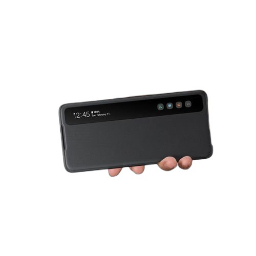 Samsung pochette samsung s20 ultra etui clear view noir