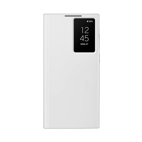 Samsung pochette samsung s22 ultra etui clear view blanc