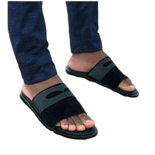 Sandale acomo cuir daim sur lisse