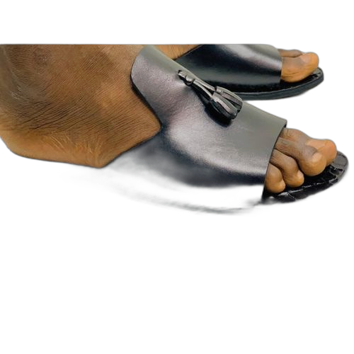 Sandale homme noire pomp (fabrication locale)