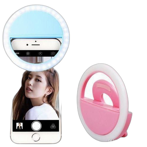 Selfie ring light appareil lumineux rechargeable pour des belles selfies 50g