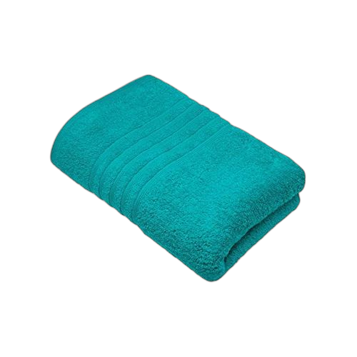 Serviette bleu turquoise en coton longueur doux absorbant