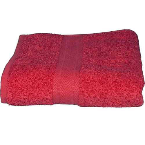 Serviette de bain 100% coton rouge