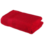 Serviette de bain en coton 1,5 x 1m rouge