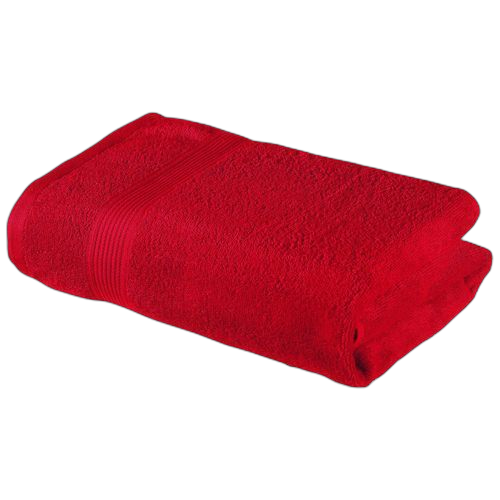 Serviette de bain en coton 1,5 x 1m rouge