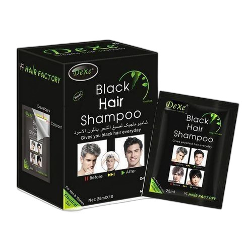 Shampoing colorant dexe cheveux noirs 10 sachets