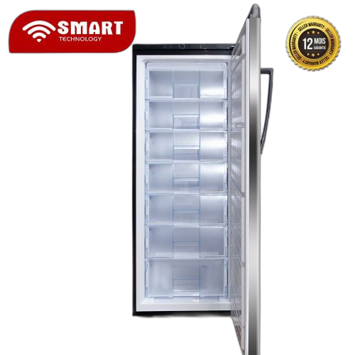 Smart technology congélateur vertical 258 litres 7 tiroirs grisstcd 355garantie 12 mois