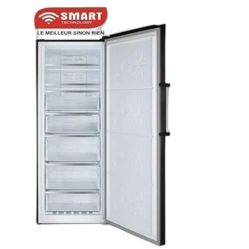 Smart technology congélateur vertical 7 casiers stcd 899nfm 380 l gris garantie 12 mois