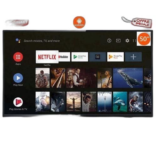 Smart technology smart tv led 50 pouces stt 5090hs full hd frameless extra slim garantie 12 mois