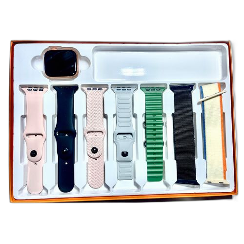 Smart watch pro s 10 max bluetooth + bracelets offerts 7 in rose