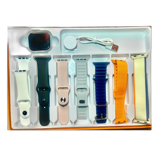 Smart watch pro s 10 max + bracelets offerts 7 in gris