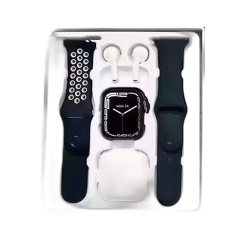 Smart watch t55 pro max + écouteurs bluetooth sans fil + bracelet offert rose