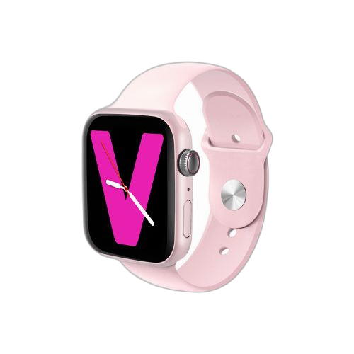 Smart watchpro max avec moniteur de fréquence cardiaque appel bluetooth rose