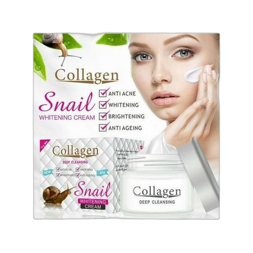 Snail collagen 2 packs (sérum, crème) anti âge, anti rides blanc – Image 2