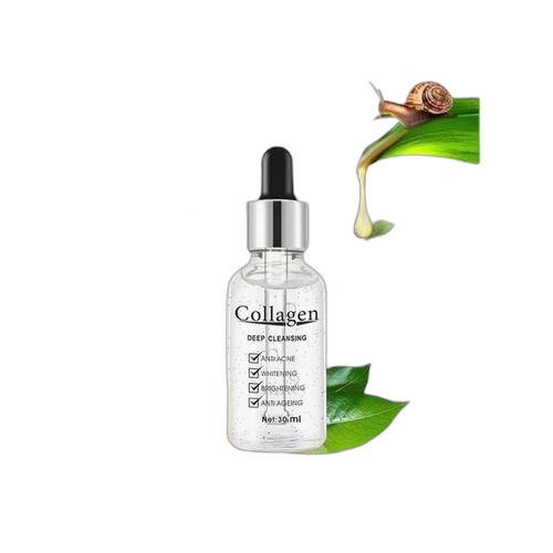 Snail collagen 2 packs (sérum, crème) anti âge, anti rides blanc