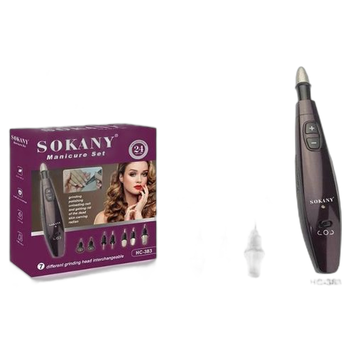 Sokany kit manicure électrique 7 en 1 noir