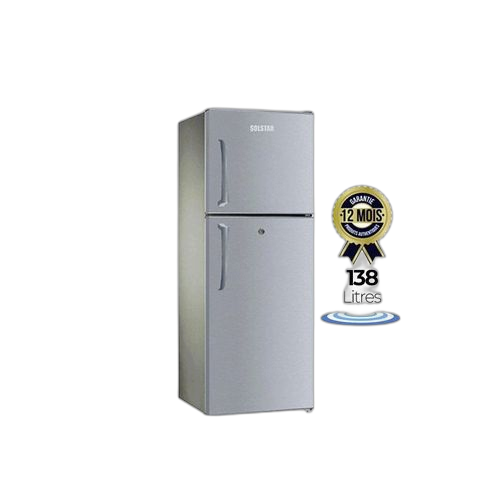 Solstar réfrigérateur solstar 02 portes 187l gris garantie 12 mois