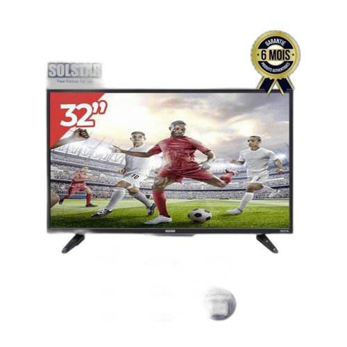 Solstar tv 32 pouces hd noir garantie 6 mois