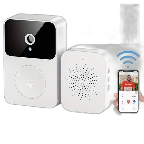 Sonnette vidéo wifi intelligente,vision nocturne hd 1080p,interphone vidéo,surveillance à domicile