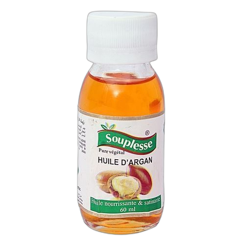 Souplesse huile d'argan naturel 60ml soin corps jaune