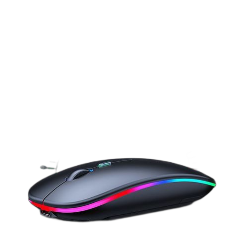 Souris sans fil éclairée noir