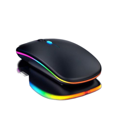 Souris sans fil rechargeable led 2.4g bluetooth 2 modes