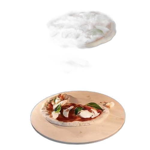 Spatule de transfert de pizza antiadhésive abs/bois avec manche