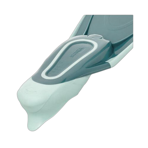 Subea kit de snorkeling enfant palmes masque tuba snk 500 bleu gris menthe pastel