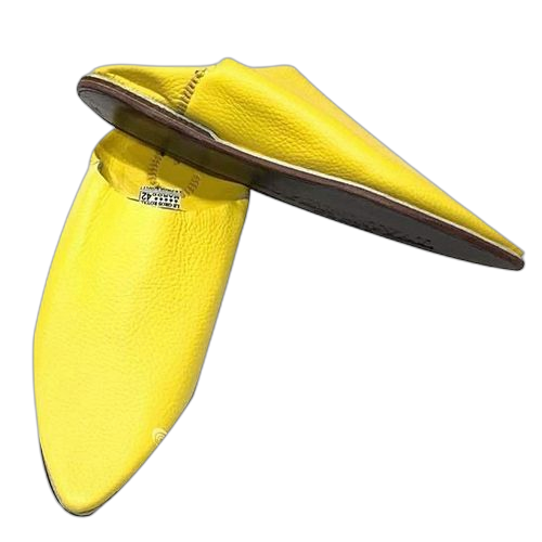 Super royal babouche super royal maroc en cuir jaune