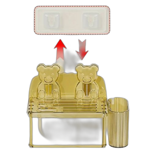 Support de rangement pour couteaux et fourchettes de cuisine ours, rangement pour outils de cuisine