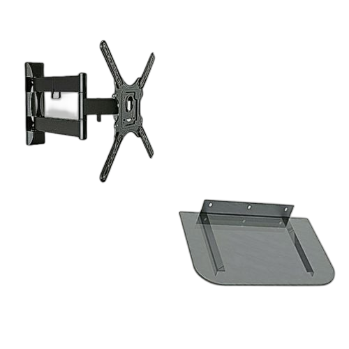 Support mural tv pivotant ( 14" a 27")+ support dvd
