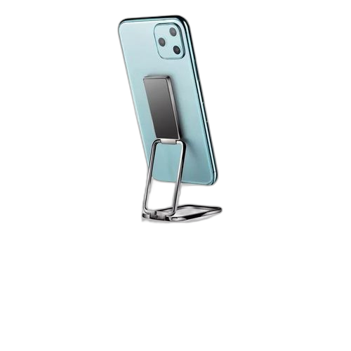 Support pour smartphone et tablette pliable en metal inoxydable