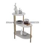 Table d'appoint de style scandinave en bois à trois niveaux : 83cm,61cm,40cm