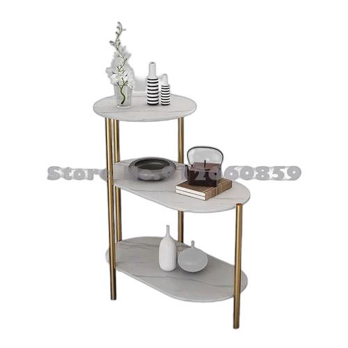Table d'appoint de style scandinave en bois à trois niveaux : 83cm,61cm,40cm