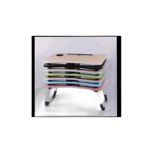 Table de lit multifonctions pliable pour ordinateur et repas blanc