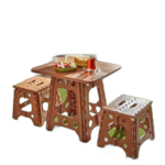 Table educative pour enfants marron