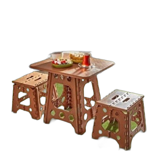 Table educative pour enfants marron